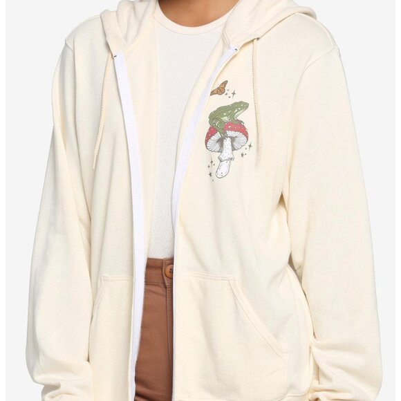Hot Topic La Petite Cottage Land Ivory Hoodie Size M - Picture 2 of 7